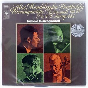独 JUILLIARD STREICHQUARTET/FELIX MENDELSSOHN ‐ BARTHOLDY/CBS 61587 LP