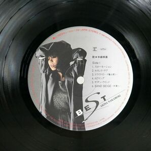中森明菜/ベスト・アルバム BEST/REPRISE L13030 LPの画像3