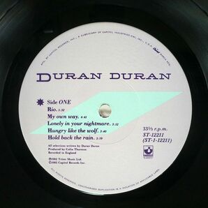 米 DURAN DURAN/RIO/HARVEST ST12211 LPの画像2