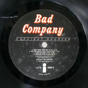 英 BAD COMPANY/STRAIGHT SHOOTER/ISLAND ILPS9304 LPの画像2