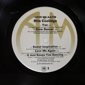 RITA COOLIDGE/LOVE ME AGAIN/A&M SP4699 LPの画像2