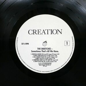 SNEETCHES/SOMETIMES THAT’S ALL WE HAVE/CREATION CRELP043 LPの画像2