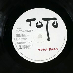 TOTO/ターン・バック/CBS/SONY 25AP2000 LPの画像2