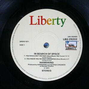 HAWKWIND/X IN SEARCH OF SPACE/LIBERTY LBG29202 LPの画像2