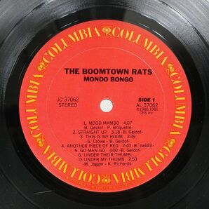 BOOMTOWN RATS/MONDO BONGO/COLUMBIA JC37062 LPの画像2