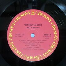 帯付き ウィリー・ネルソン/WITHOUT A SONG/CBSSONY 25AP2719 LP_画像2