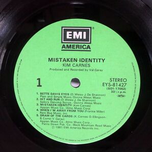 帯付き キム・カーンズ/MASTAKEN IDENTITY/EMI EYS81427 LPの画像2