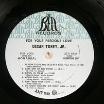 OSCAR TONEY JR./FOR YOUR PRECIOUS LOVE.../BELL BELL6006 LP_画像2