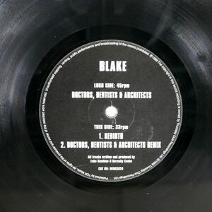 英 BLAKE/DOCTORS, DENTIST & ARCHITECTS/THURSDAY CLUB RECORDINGS (TCR) RENN3024 12