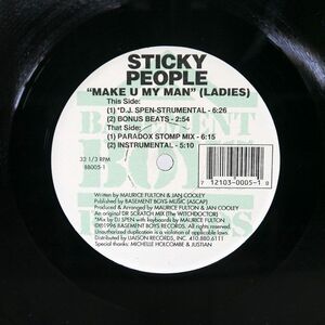 STICKY PEOPLE/MAKE U MY MAN (LADIES)/BASEMENT BOYS BB0051 12