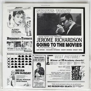 米 JEROME RICHARDSON/GOING TO THE MOVIES/UNITED ARTISTS JAZZ UAJ14006 LPの画像1