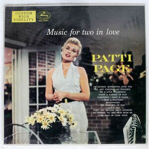 米 ORIGINAL モノラル盤 PATTI PAGE/MUSIC FOR TWO IN LOVE/MERCURY MG20099 LP