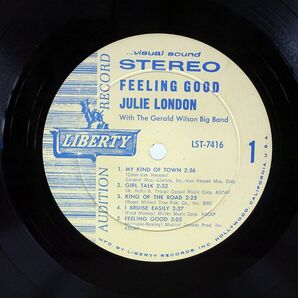米 ORIGINAL ステレオ盤 JULIE LONDON/FEELING GOOD/LIBERTY LST7416 LPの画像3