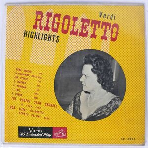 R. SHAW/VERDI: RIGOLETTO HIGHLIGHTS/VICTOR EP3003 7 □