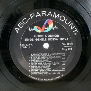 米 CHRIS CONNOR/SINGS GENTLE BOSSA NOVA/ABC-PARAMOUNT ABC529 LPの画像2