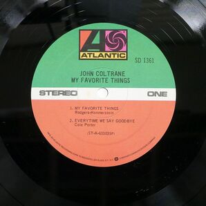 米 JOHN COLTRANE/MY FAVORITE THINGS/ATLANTIC SD1361 LPの画像2