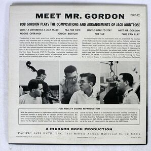BOB GORDON/MEET MR. GORDON/PACIFIC JAZZ PJLP12 10の画像3