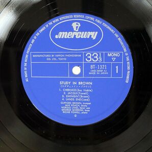 クリフォード・ブラウン/スタディ・イン・ブラウン/MERCURY BT1321 LPの画像2
