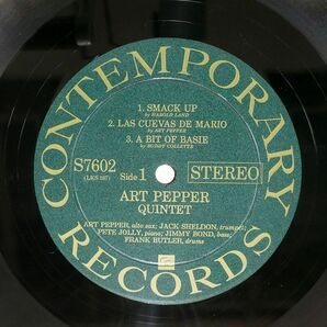 ART PEPPER QUINTET/SMACK UP/CONTEMPORARY S7602 LPの画像2