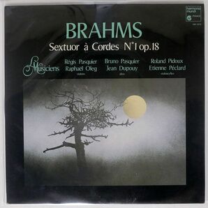LES MUSICIENS/BRAHMS SEXTUOR A CORDES NO.1/HARMONIA MUNDI FRANCE HM1073 LPの画像1