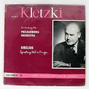 PAUL KLETZKI/シベリウス 交響曲 第2番/COLUMBIA 33CX1332 LP