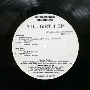 VA/THE BIRTH EP/SOUND EXPRESS RECORDINGS SE-010 12