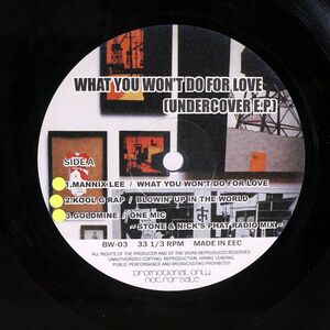 VARIOUS/WHAT YOU WON’T DO FOR LOVE (UNDERCOVER E.P.)/NOT ON LABEL BW03 12