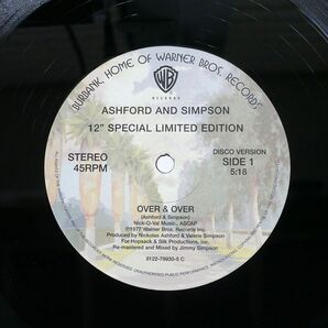 英 重量盤 4枚組のうちの1枚のみ ASHFORD & SIMPSON/OVER & OVE/WARNER 8122799305C 12の画像1