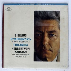 米 KARAJAN/SIBELIUS: SYMPHONY NO. 5 IN E FLAT MAJOR OP. 82 / FINLANDIA/ANGEL S35922 LP