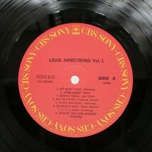 ルイ・アームストロング/LOUIS ARMSTRONG VOL. 1/CBS/SONY FCPA615 LP_画像2