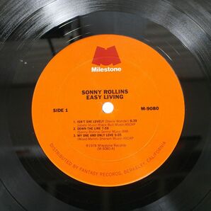 米 SONNY ROLLINS/EASY LIVING/MILESTONE M9080 LPの画像2