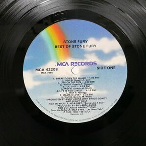 米 STONE FURY/BEST OF/MCA MCA42208 LPの画像2