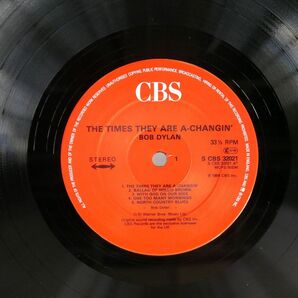 英 BOB DYLAN/TIMES THEY ARE A CHANGIN/CBS SCBS32021 LPの画像2