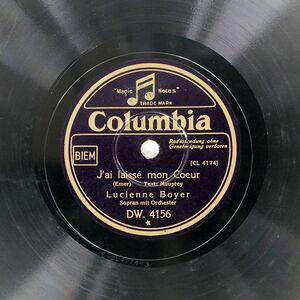 独 LUCIENNE BOYER/J’AI LAISSE MON COEUR / PARLE-MOI D’AUTRE CHOSE/COLUMBIA DW4156 SP