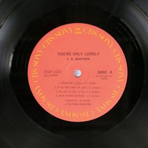 J.D.サウザー/ユア・オンリー・ロンリー/CBS SONY 25AP1632 LPの画像2