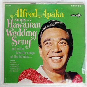 ALFRED APAKA/HAWAIIAN WEDDING SONG/DECCA DL74571 LP