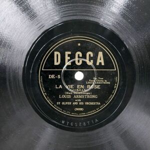 LOUIS ARMSTRONG AND HIS ORCHESTRA/LA VIE EN ROSE - C’EST SI BON/DECCA DE5 SP