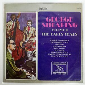 GEORGE SHEARING/VOLUME II THE EARLY YEARS/EVEREST RECORDS ARCHIVE OF FOLK & JAZZ MUSIC FS236 LP