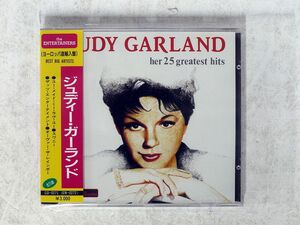 JUDY GARLAND/HER 25 GREATEST HITS/THE ENTERTAINERS CD 0271 CD □