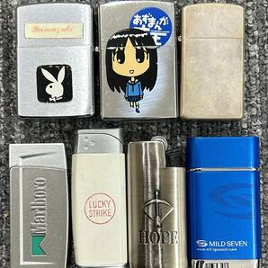 ● Zippo ライター PLAYBOY プレイボーイ HOPE あずまんが大王 Marlboro MILD SEVEN など 7点 おまとめ の画像1