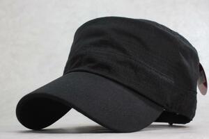 ★大きいサイズ ヘリンボーン ステッチ ワークキャップ ブラック　 XL 帽子　メンズ レディース★