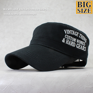 ★大きいサイズ XL VINTAG THINGE ワークキャップ　　ブラック　　帽子 メンズ レディース 新作 春夏　ビッグサイズ★