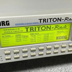 Korg Triton-Rack 16mb 電源アダプター/取説付 動作品 音源モジュールの画像4