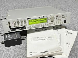Korg Triton-Rack 16mb 電源アダプター/取説付 動作品 音源モジュール