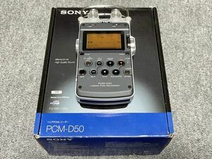 SONY PCM-D50 рабочий товар linear PCM магнитофон оригинальная коробка приложен 