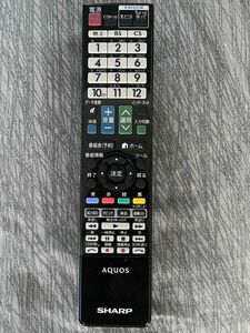【美品】sharp aqunsシャープアクオス GB097WJSAテレビリモコン