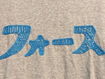 ALDIES　アールディーズ Tシャツ フォース 刺繍 グレー ブルー M 検索メンズ レディース Force Embroidery T/フォースエンブロイダリーT_画像4