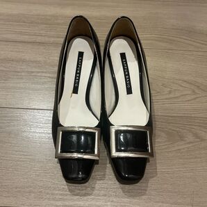 SAPPUN バックル パンプス サップン 韓国 エナメル ヒール 黒