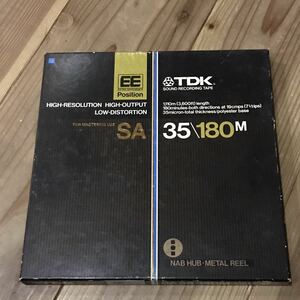 TDK オープンリールテープ SA/35/180M EEポジション 10号 メタルリール仕様