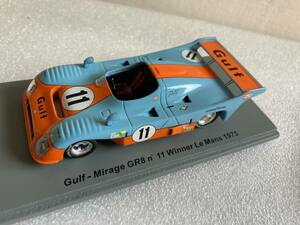 スパーク 1/43 Gulf Mirage GR8 #11 Winner LM 1975 